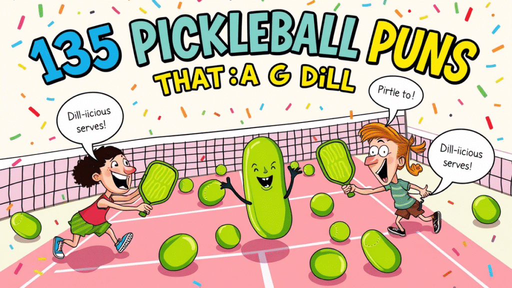 135 Pickleball Puns That Are A Big Dill 1