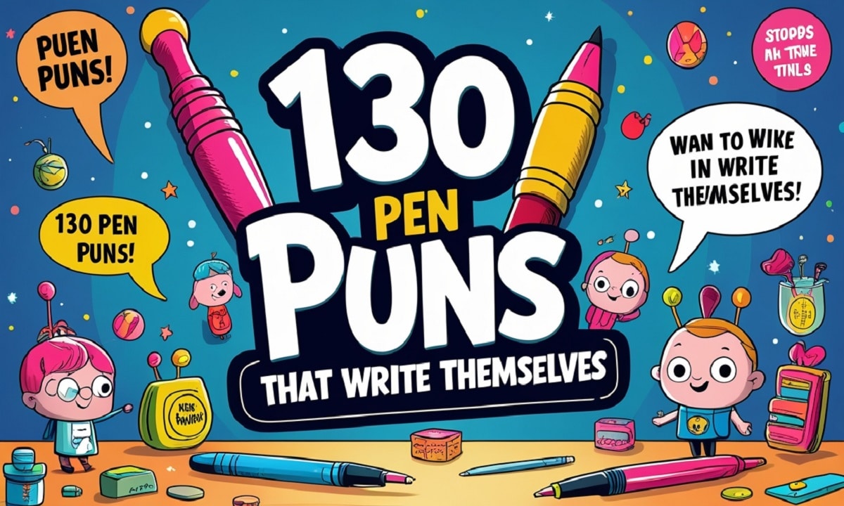 130 Pen Puns That Write Themselves