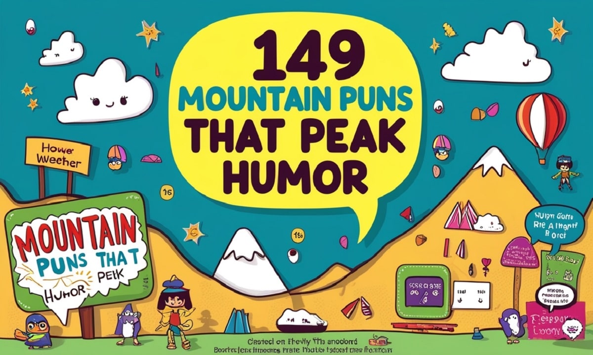 149 Mountain Puns That Peak Humor