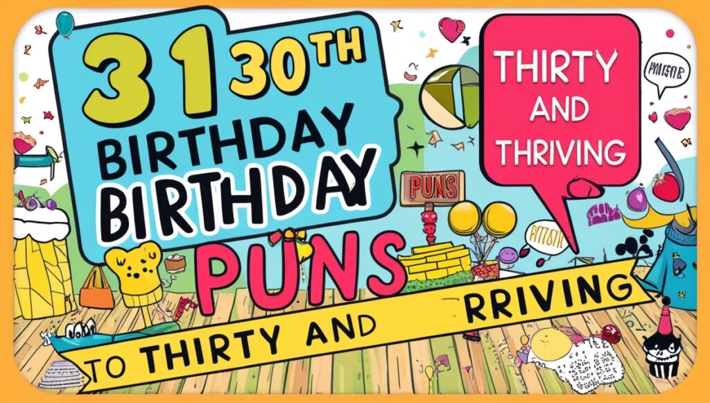 131 30th Birthday Puns To Thirty And Thriving 1