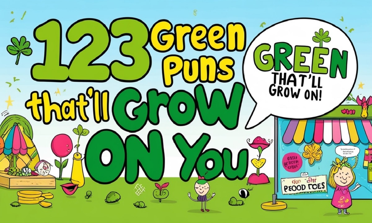 123 Green Puns That’ll Grow On You