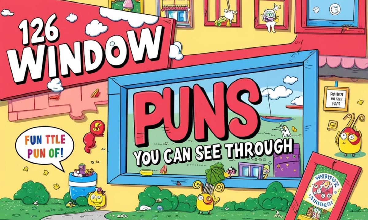 126 Window Puns You Can See Through