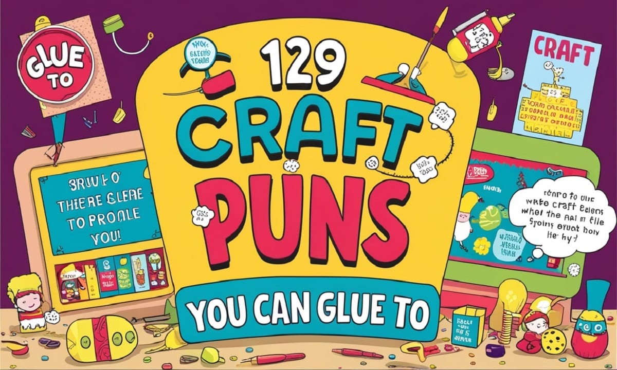 129 Craft Puns You Can Glue To