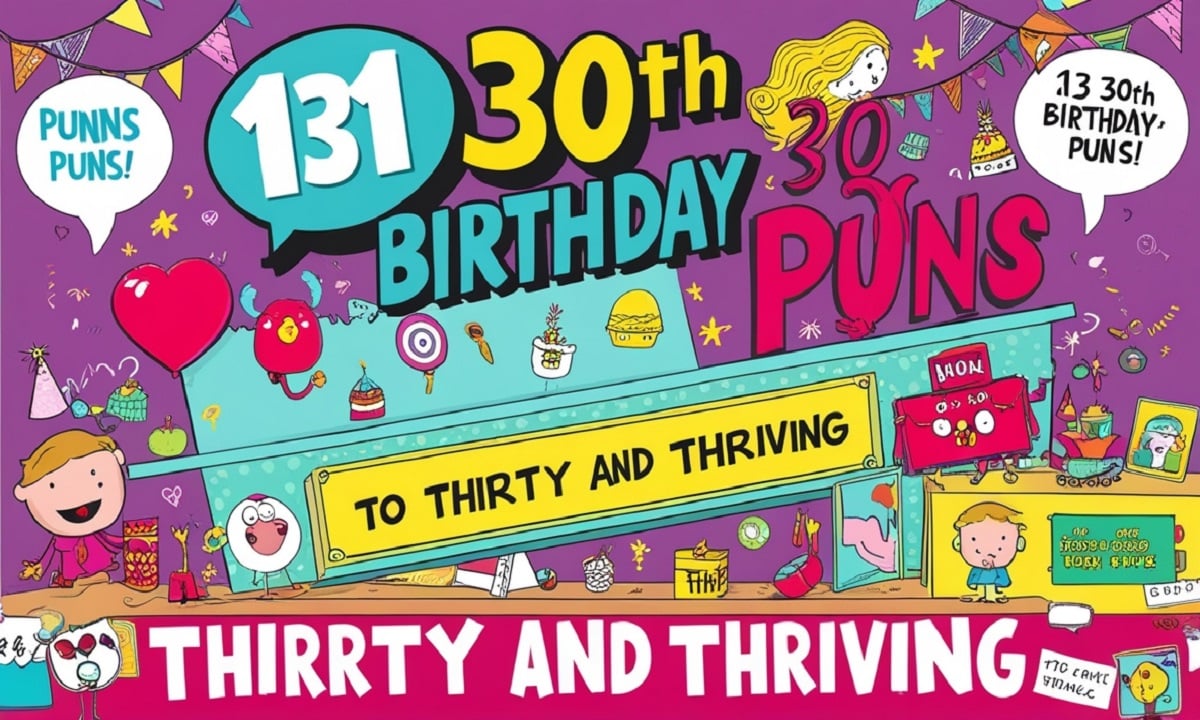 131 30th Birthday Puns To Thirty And Thriving