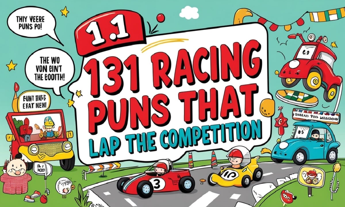131 Racing Puns That Lap The Competition