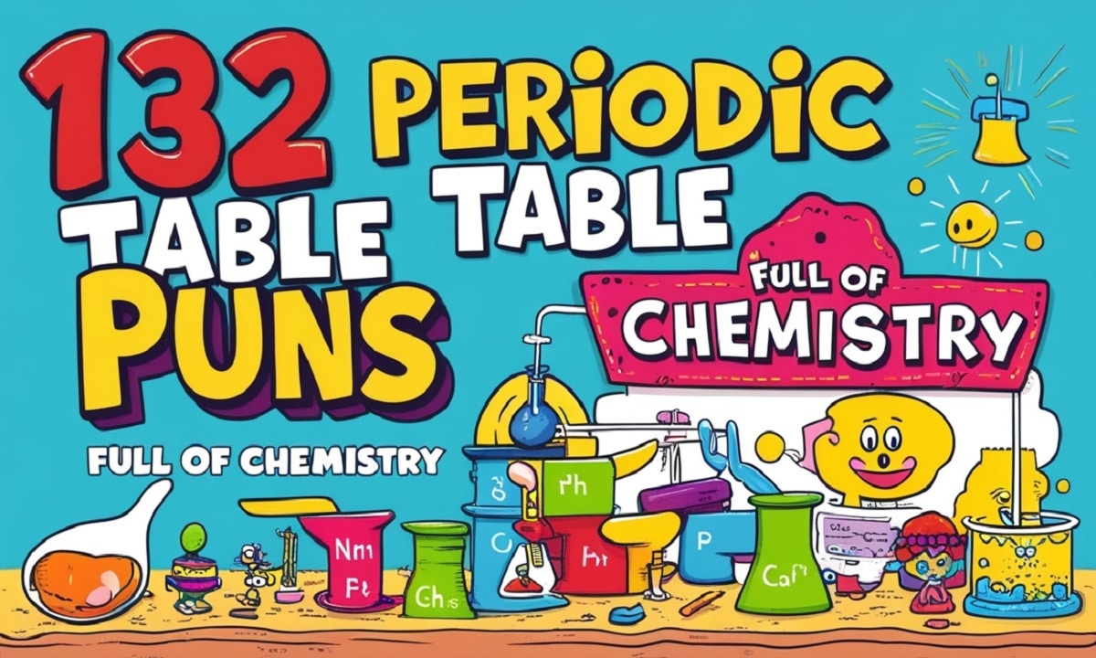 132 Periodic Table Puns Full Of Chemistry