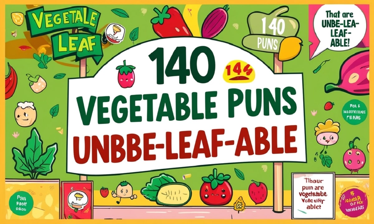 140 Vegetable Puns That Are Unbe-leaf-able