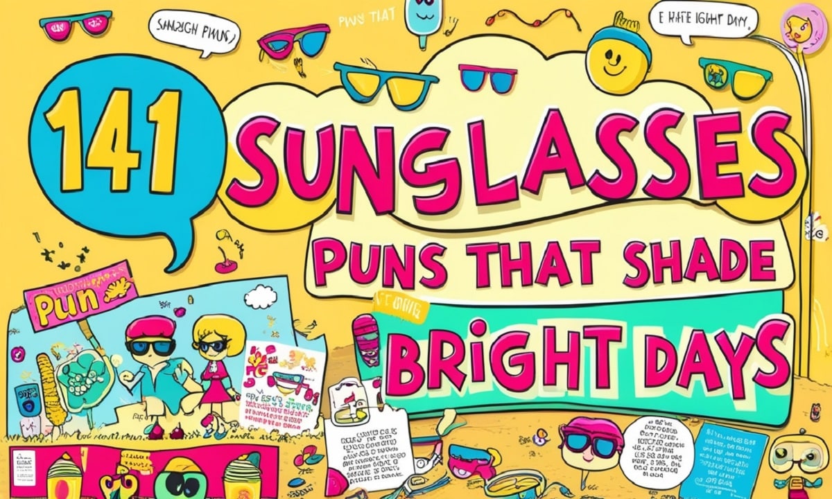 141 Sunglasses Puns That Shade Bright Days