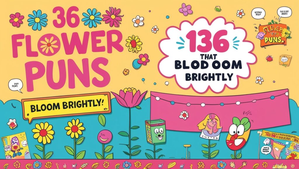 136 Flower Puns That Bloom Brightly 1