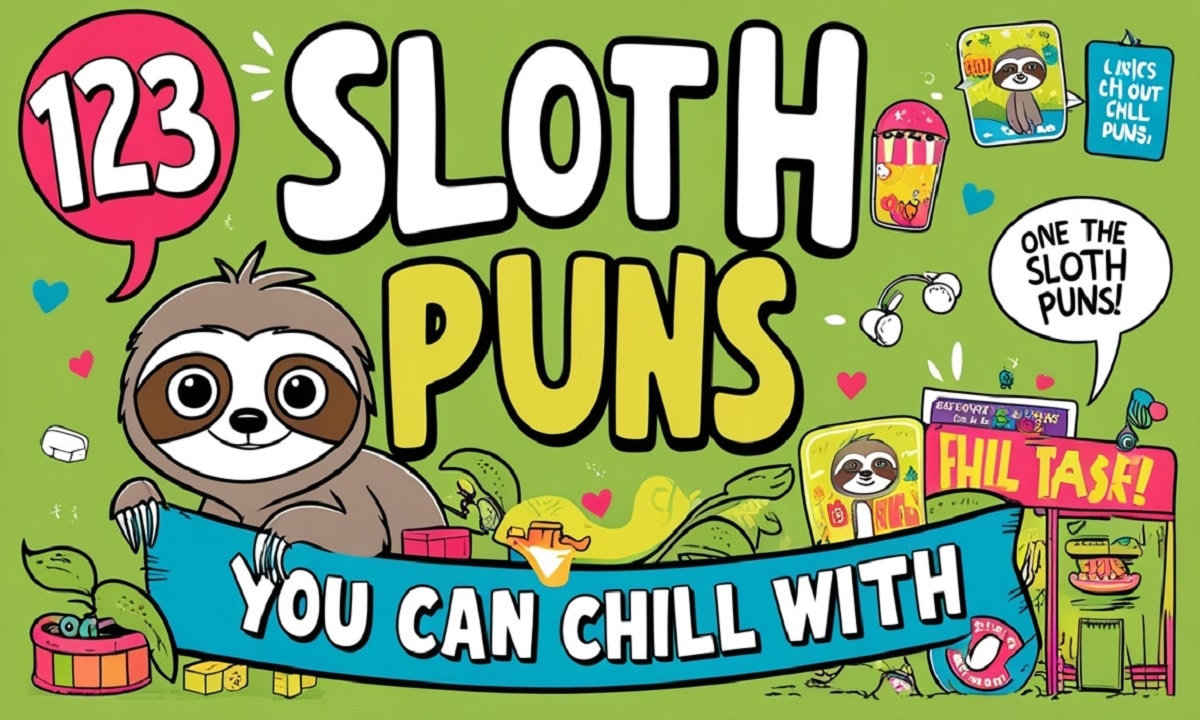 123 Sloth Puns You Can Chill With