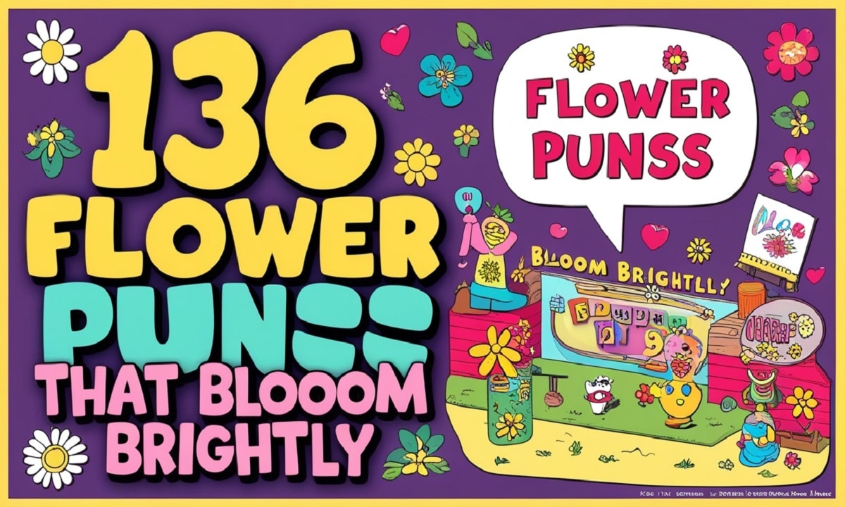 136 Flower Puns That Bloom Brightly