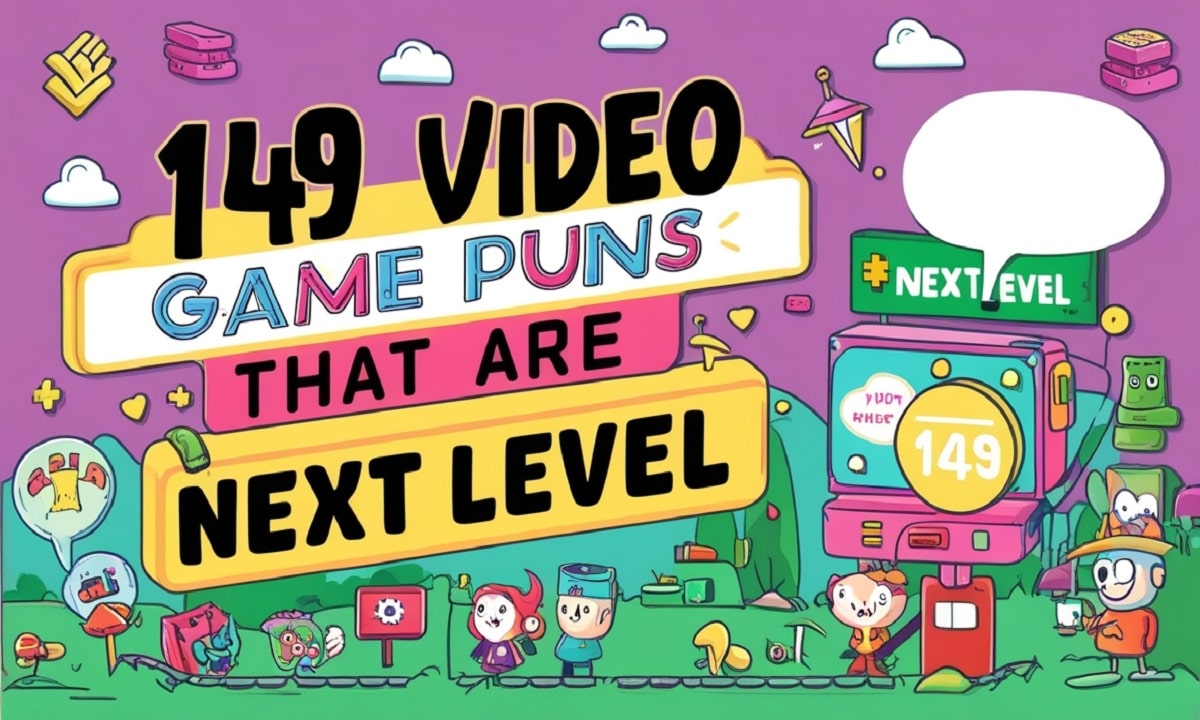 149 Video Game Puns That Are Next Level