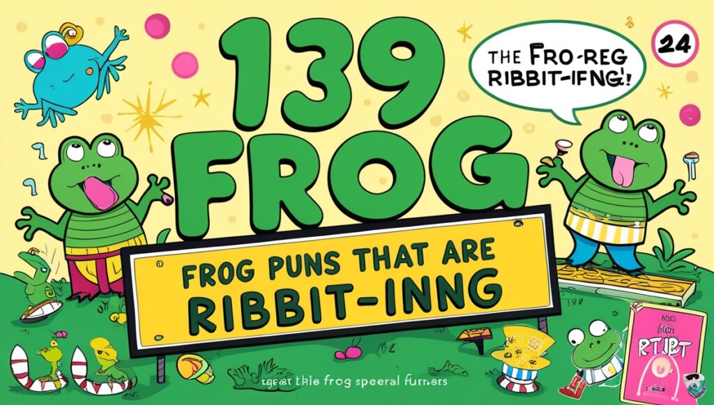 139 Frog Puns That Are Ribbit-ing 1