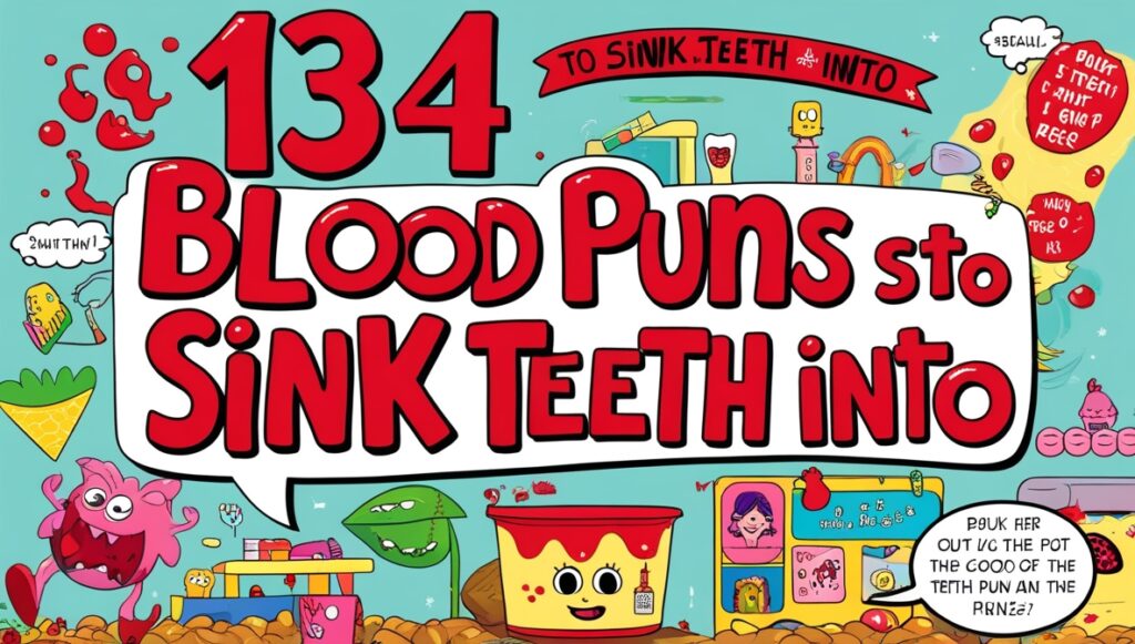 134 Blood Puns To Sink Teeth Into 1