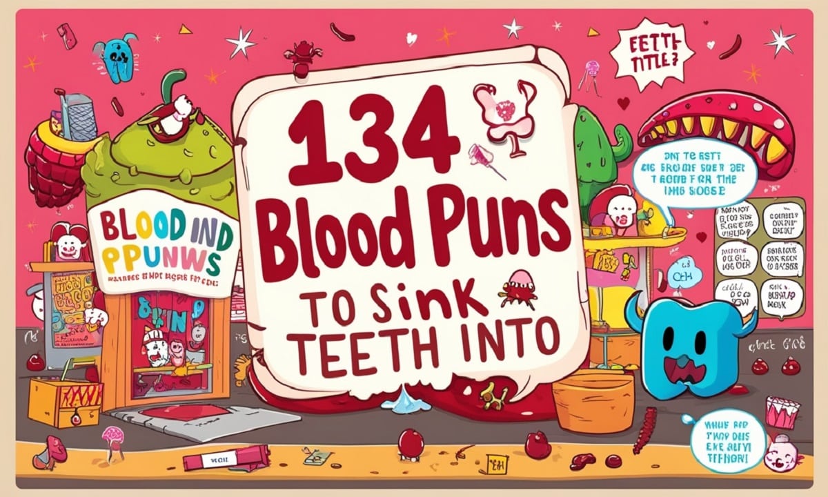 134 Blood Puns To Sink Teeth Into