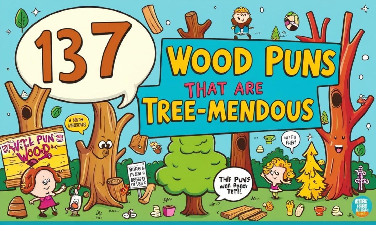 137 Wood Puns That Are Tree-mendous
