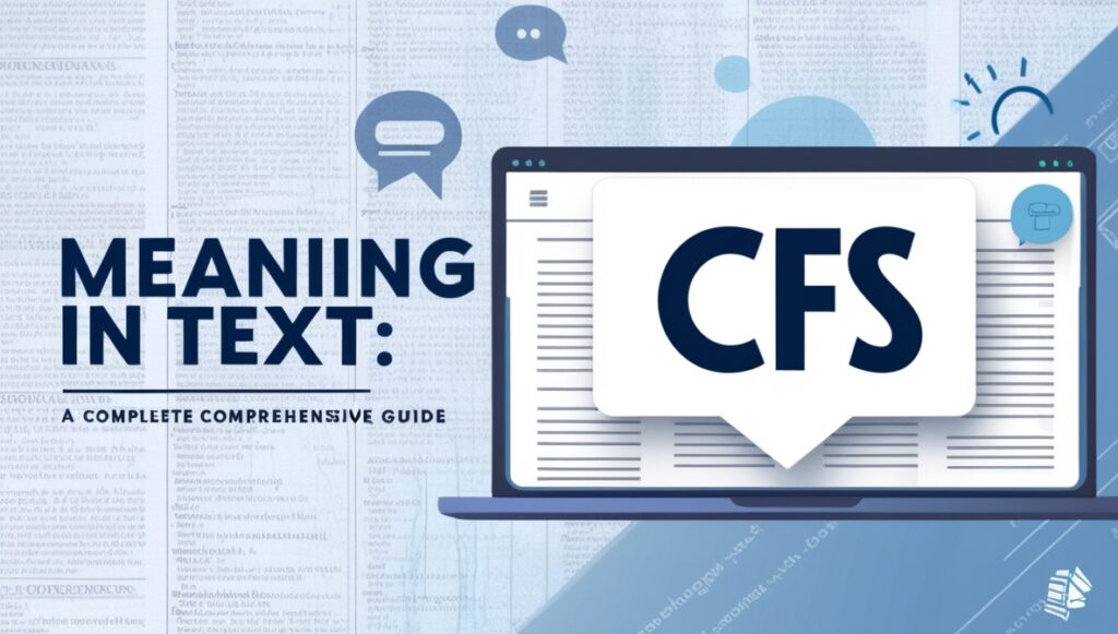 CFS Meaning in Text: A Complete Comprehensive Guide 2